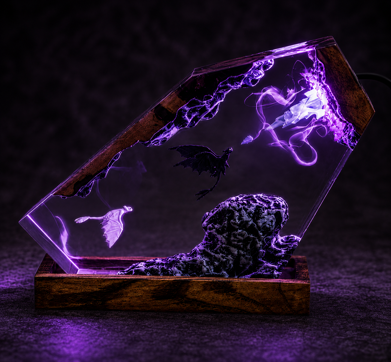 Dragon Rider Lamp