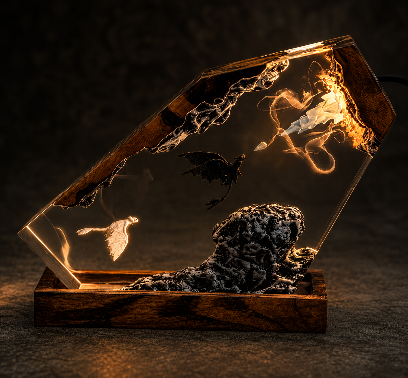 Dragon Rider Lamp