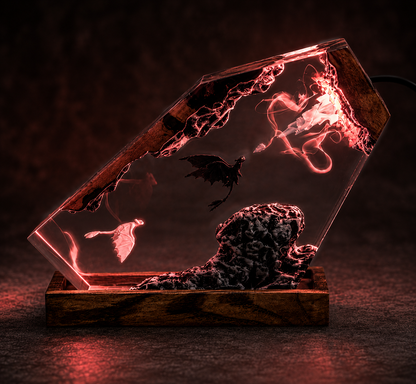 Dragon Rider Lamp
