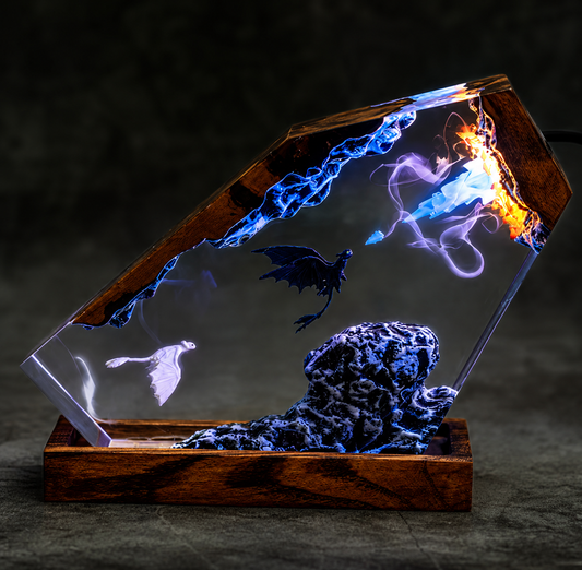 Dragon Rider Lamp